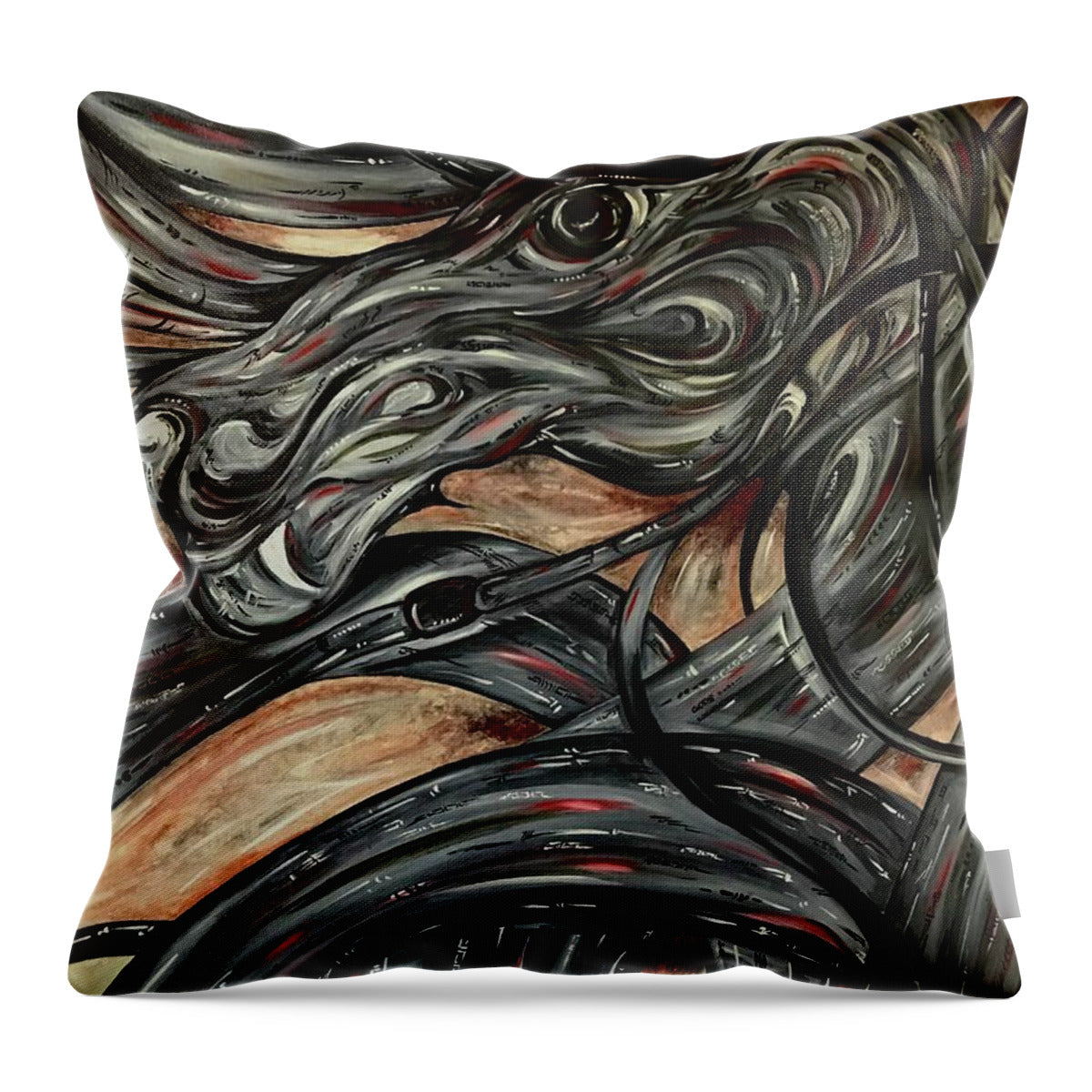 Dragon Serpent - Throw Pillow