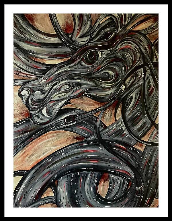 Dragon Serpent - Framed Print