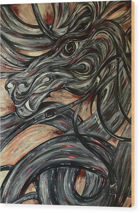 Dragon Serpent - Wood Print