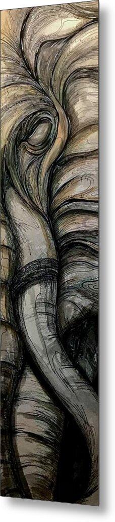 Elephant Half - Metal Print