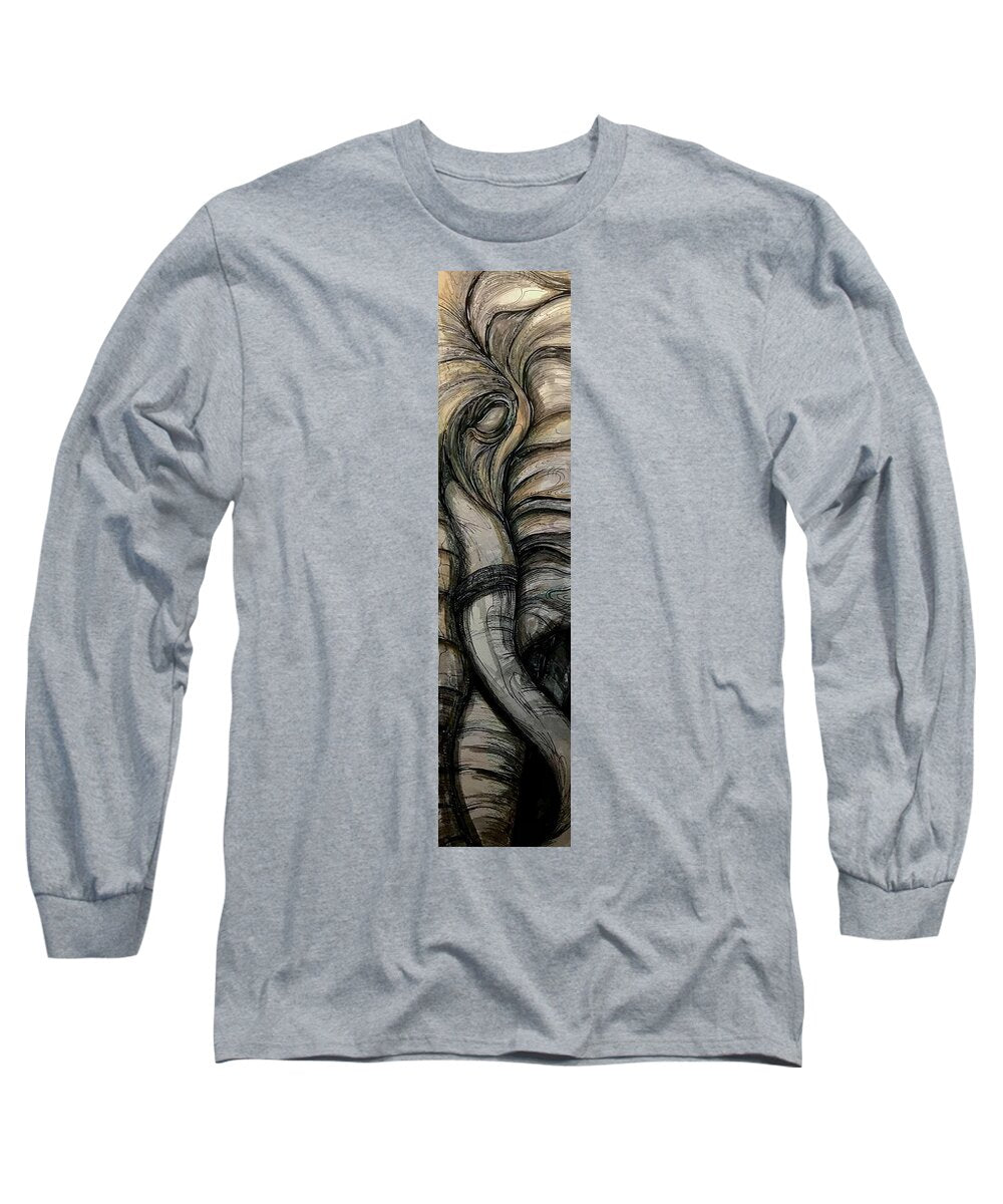 Elephant Half - Long Sleeve T-Shirt