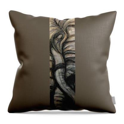 Elephant Half - Throw Pillow