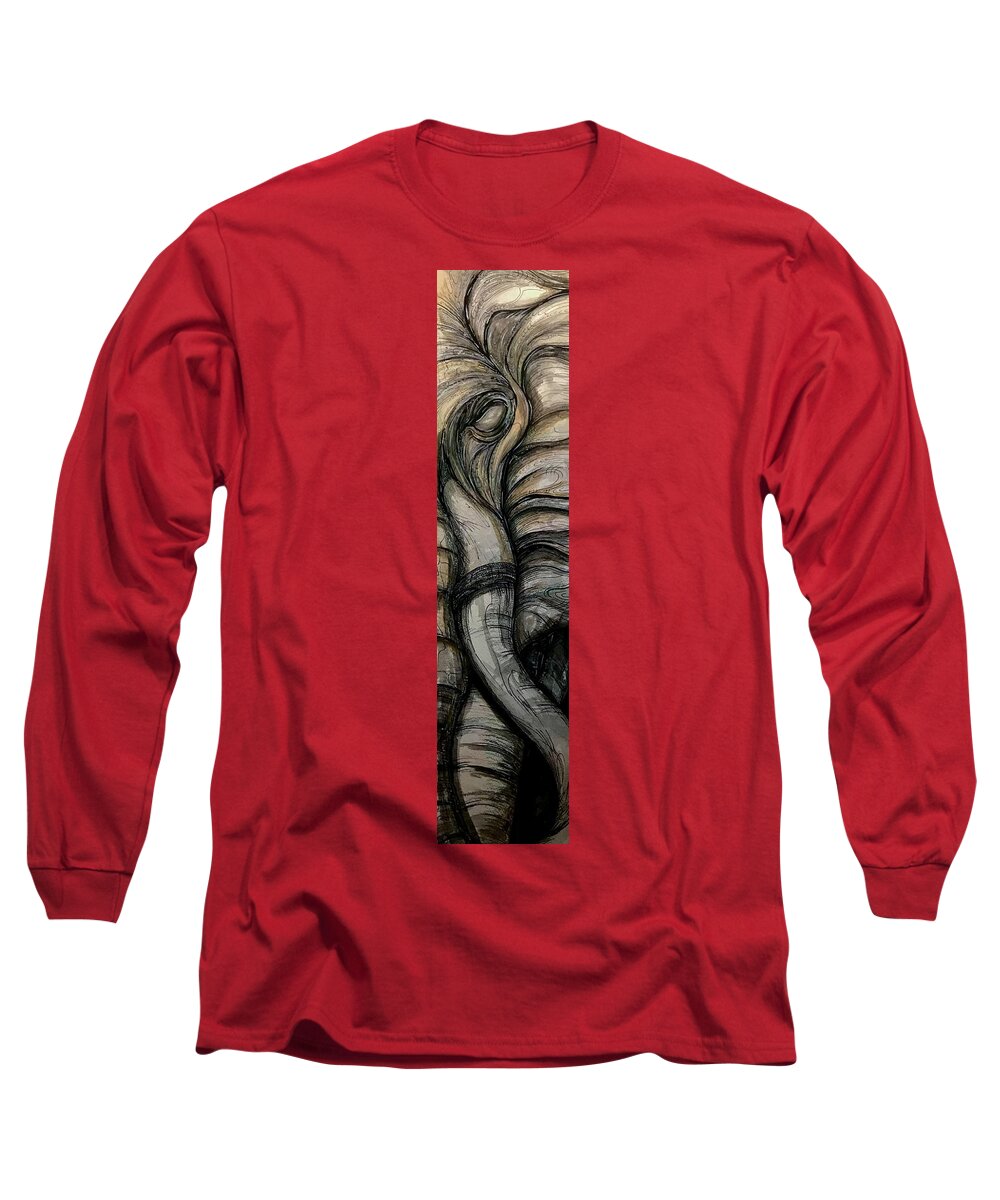 Elephant Half - Long Sleeve T-Shirt