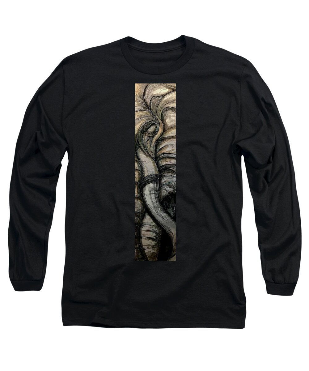 Elephant Half - Long Sleeve T-Shirt