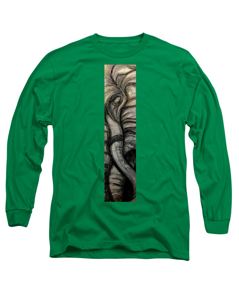 Elephant Half - Long Sleeve T-Shirt