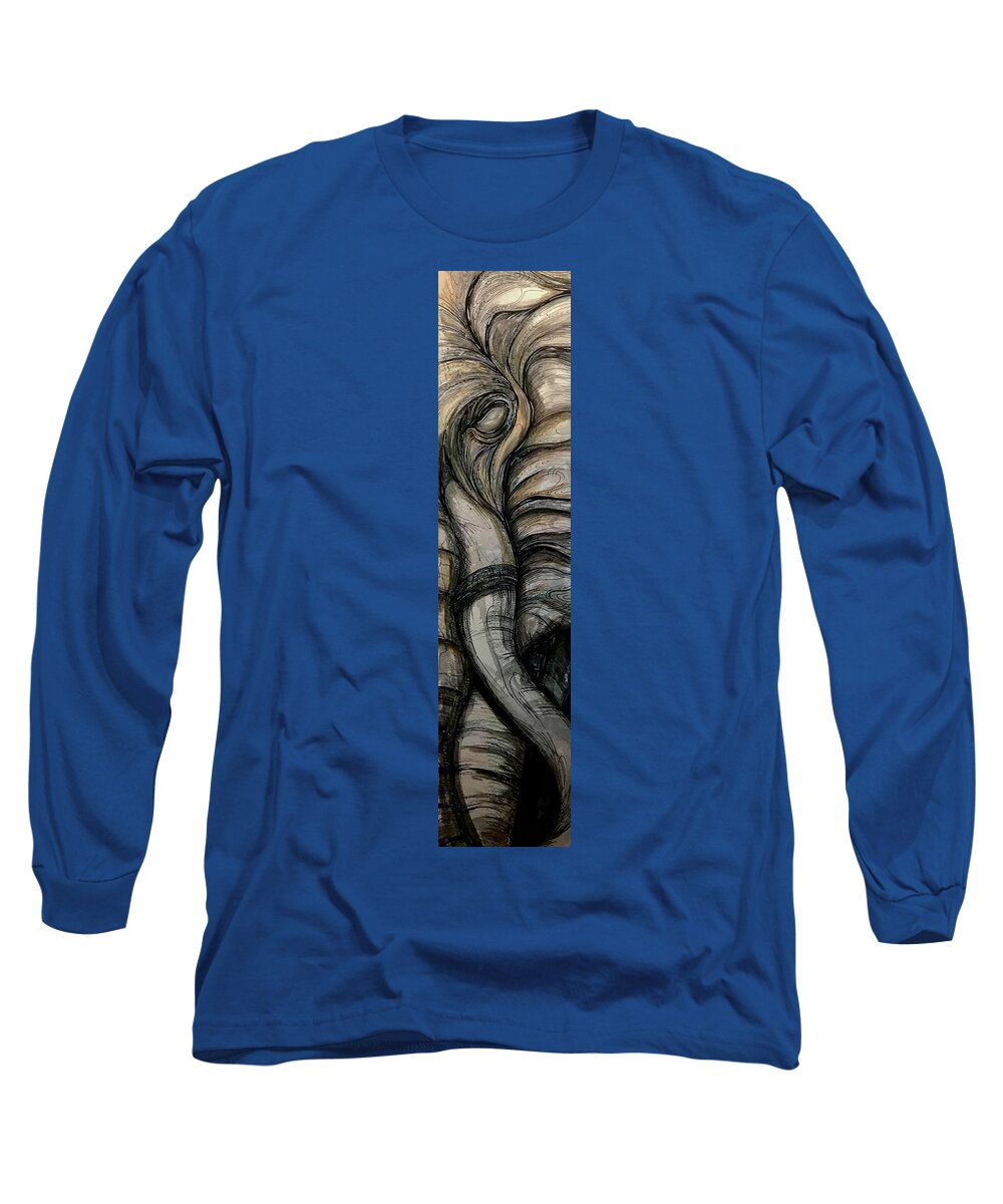 Elephant Half - Long Sleeve T-Shirt