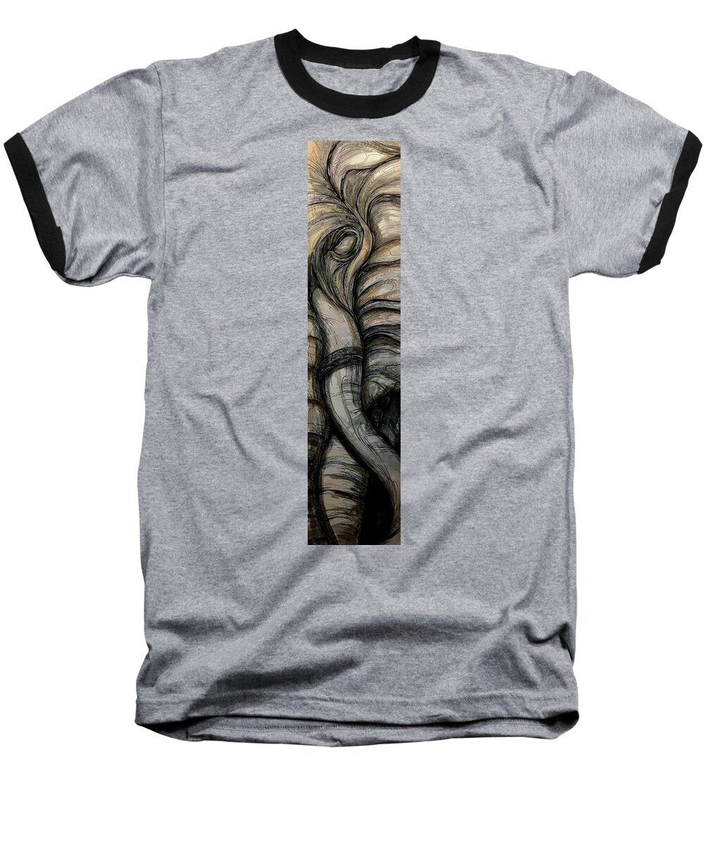 Elephant Half - Baseball T-Shirt