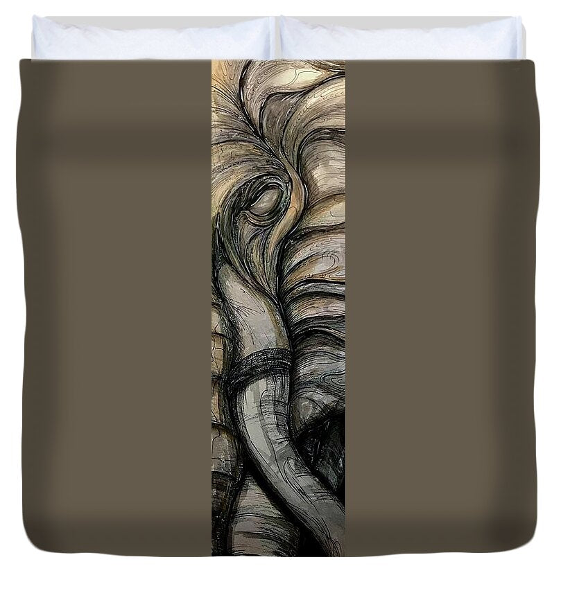 Elephant Half - Duvet Cover