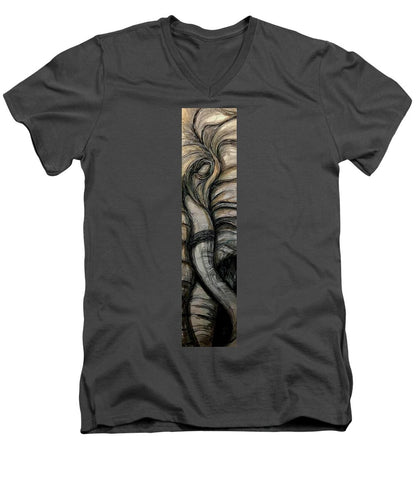 Elephant Half - Men's V-Neck T-Shirt