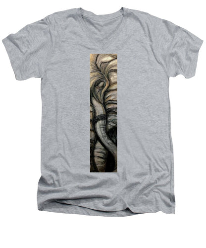 Elephant Half - Men's V-Neck T-Shirt