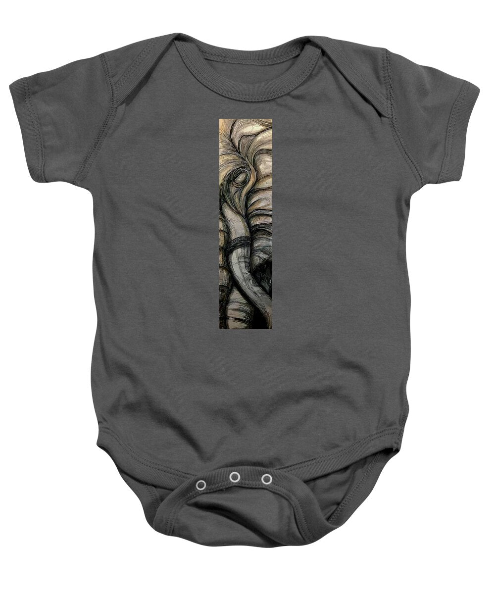 Elephant Half - Baby Onesie