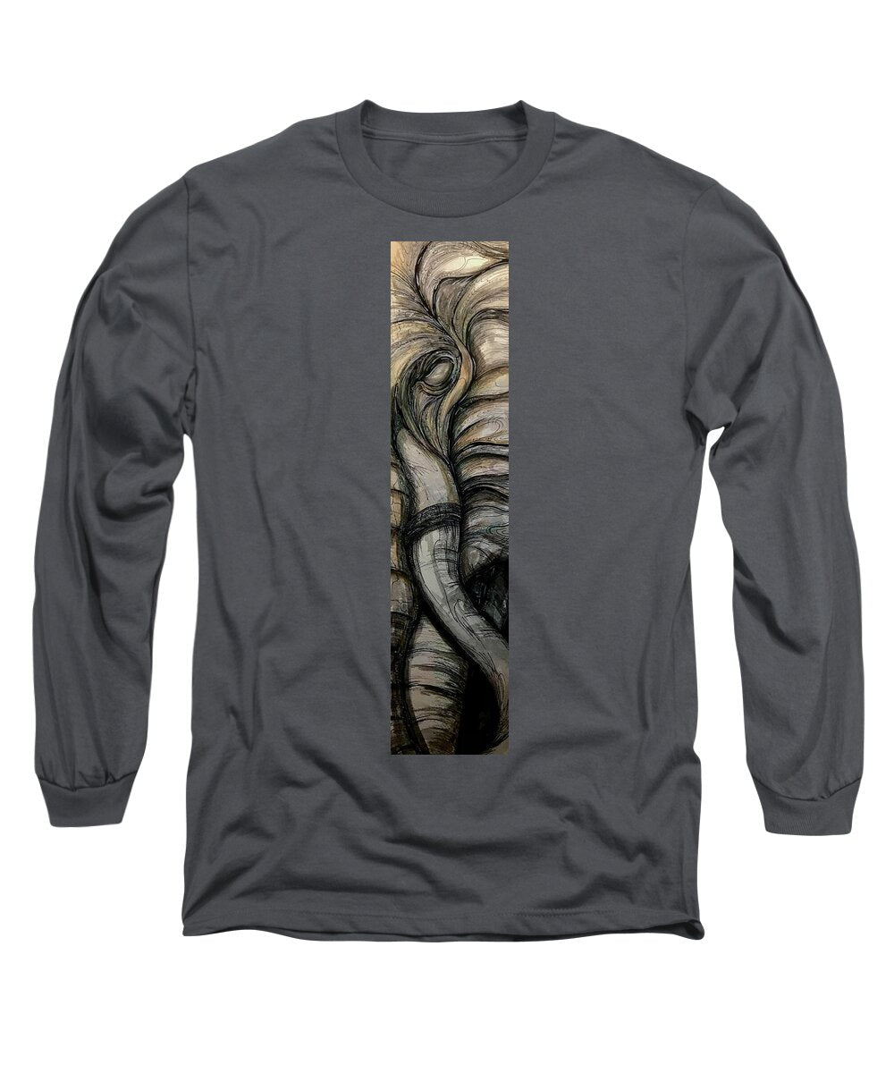 Elephant Half - Long Sleeve T-Shirt
