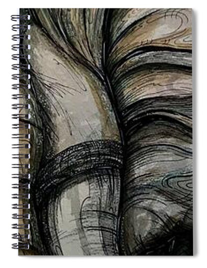 Elephant Half - Spiral Notebook