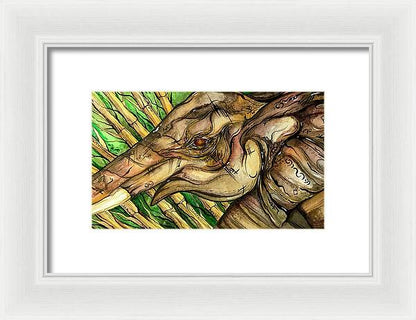 Elephant Run - Framed Print
