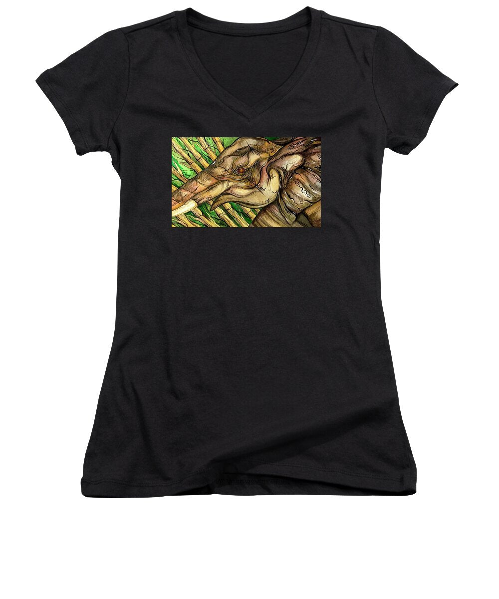 Elephant Run - Women's V-Neck