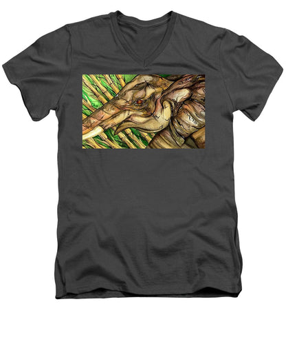 Elephant Run - Men's V-Neck T-Shirt