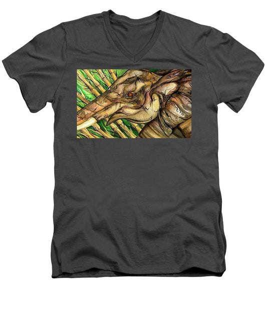 Elephant Run - Men's V-Neck T-Shirt