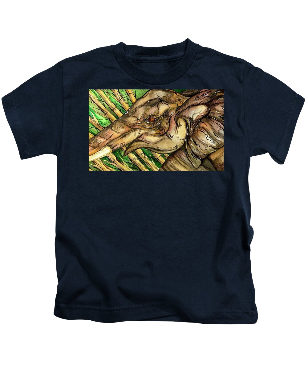 Elephant Run - Kids T-Shirt
