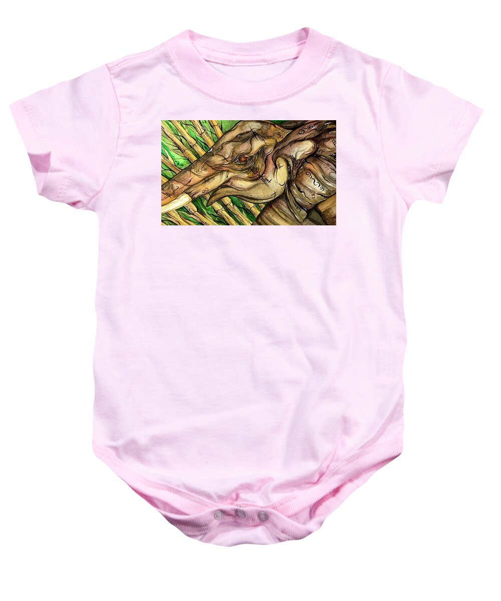 Elephant Run - Baby Onesie