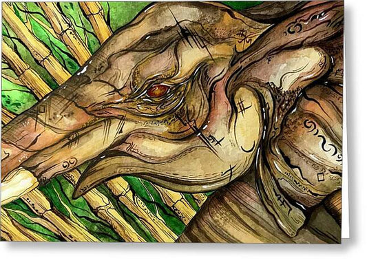 Elephant Run - Greeting Card