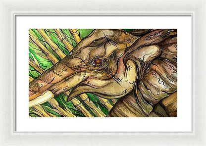 Elephant Run - Framed Print