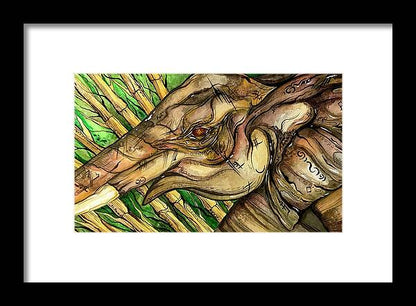 Elephant Run - Framed Print