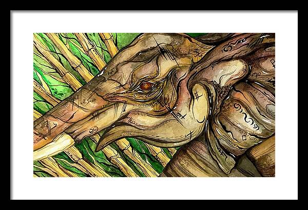 Elephant Run - Framed Print