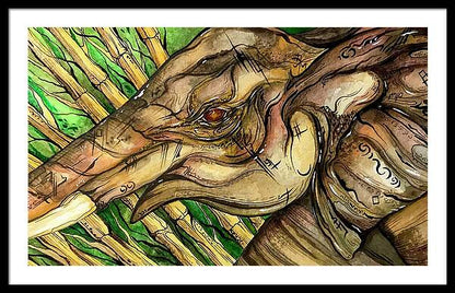Elephant Run - Framed Print