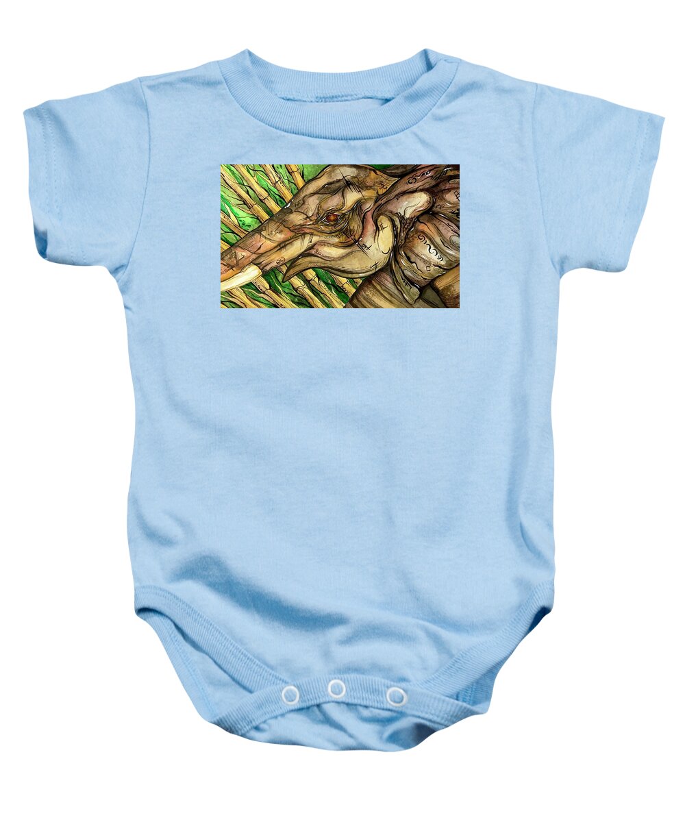 Elephant Run - Baby Onesie