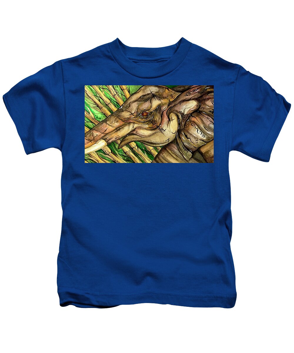 Elephant Run - Kids T-Shirt