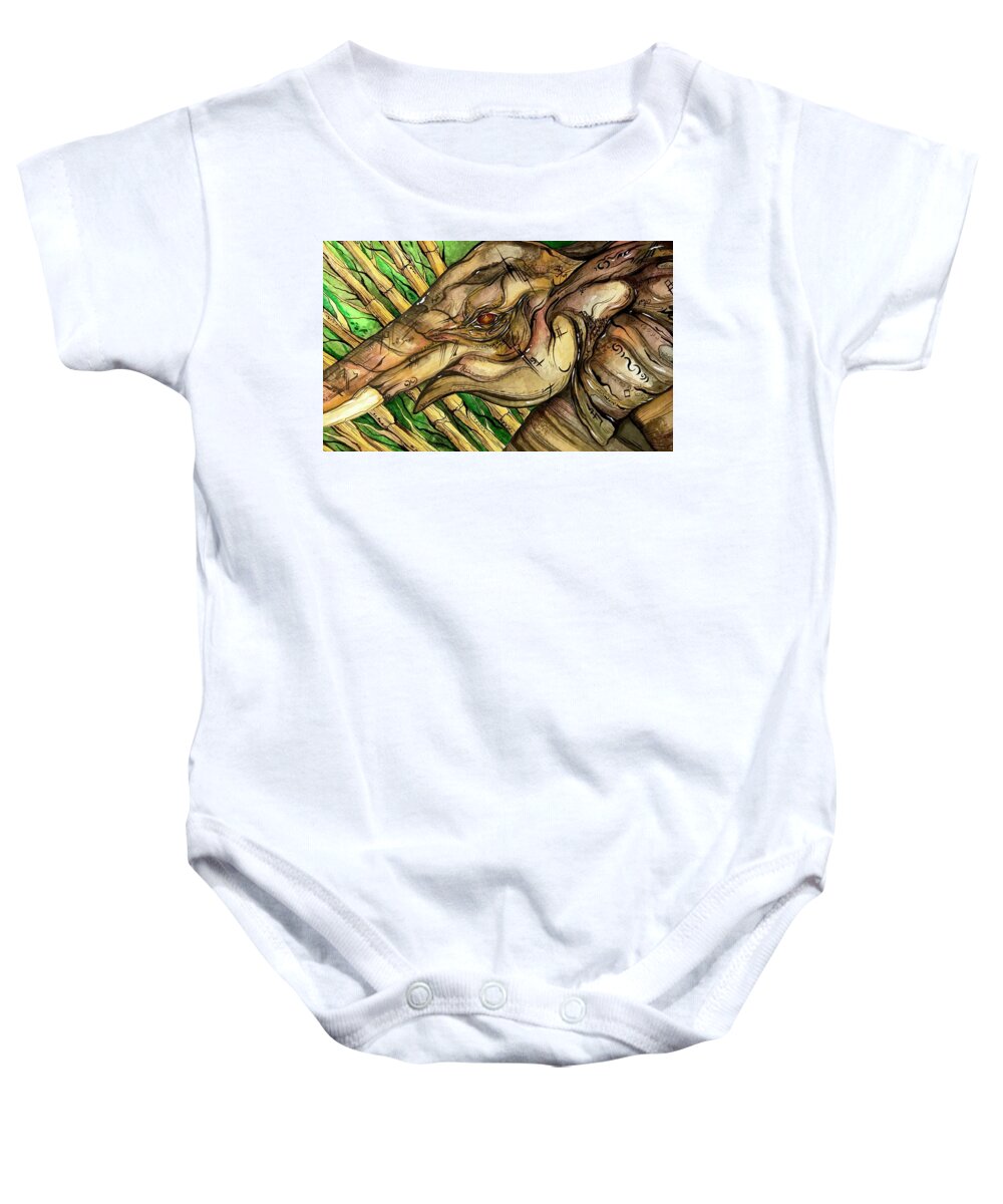 Elephant Run - Baby Onesie