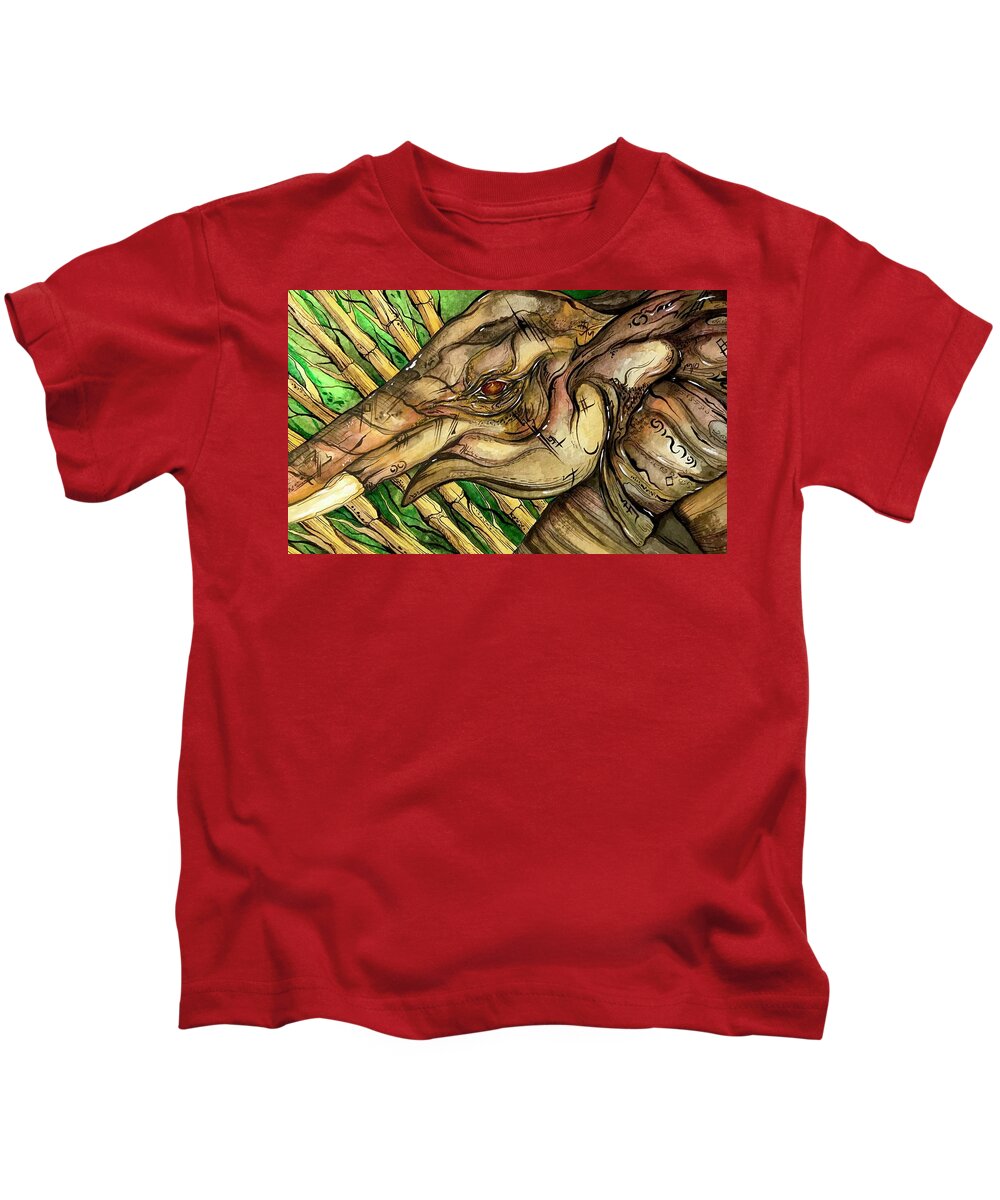 Elephant Run - Kids T-Shirt