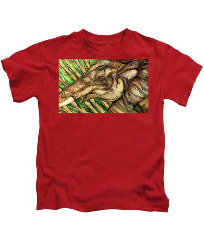 Elephant Run - Kids T-Shirt