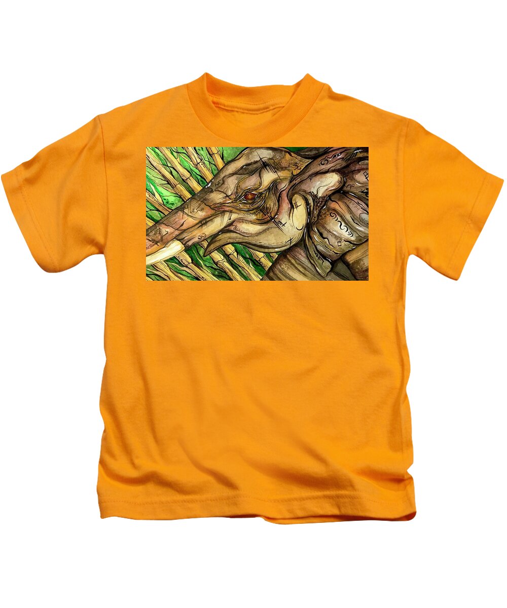 Elephant Run - Kids T-Shirt