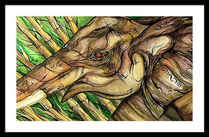 Elephant Run - Framed Print