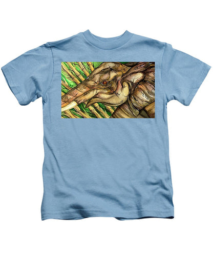 Elephant Run - Kids T-Shirt