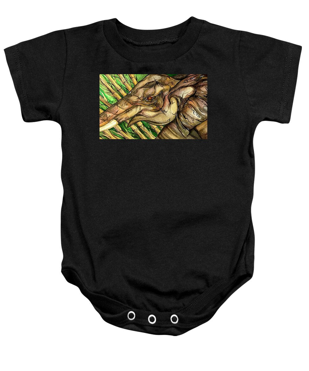 Elephant Run - Baby Onesie