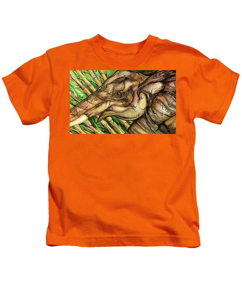 Elephant Run - Kids T-Shirt