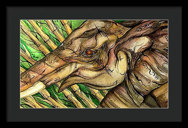 Elephant Run - Framed Print