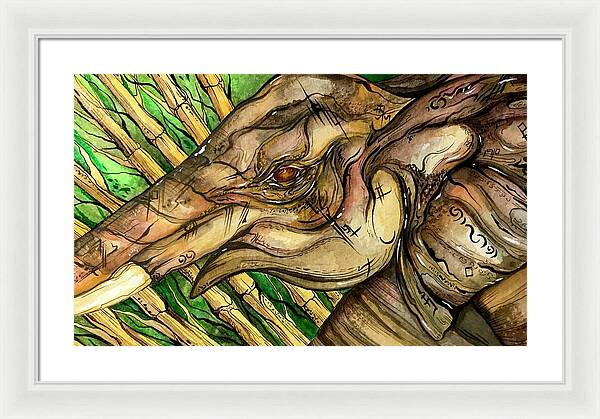 Elephant Run - Framed Print