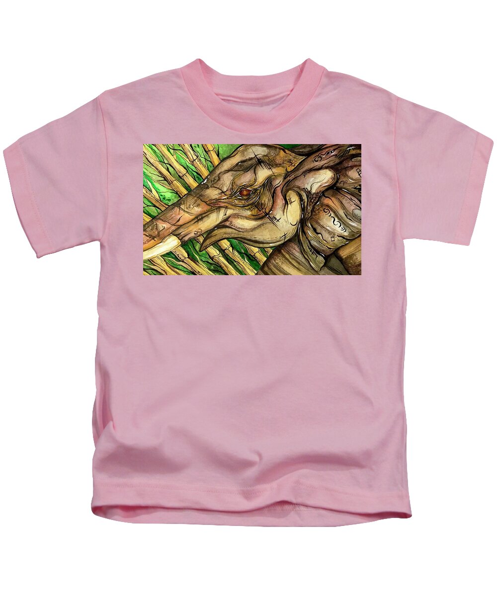 Elephant Run - Kids T-Shirt