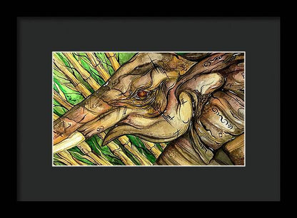Elephant Run - Framed Print