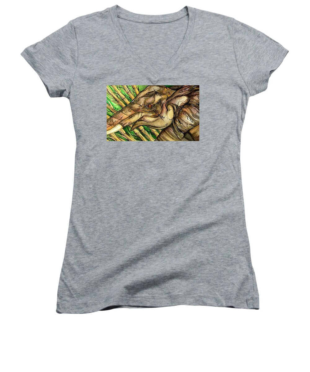 Elephant Run - Women's V-Neck