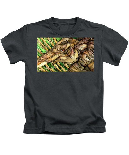 Elephant Run - Kids T-Shirt