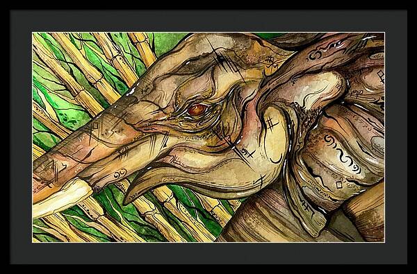 Elephant Run - Framed Print