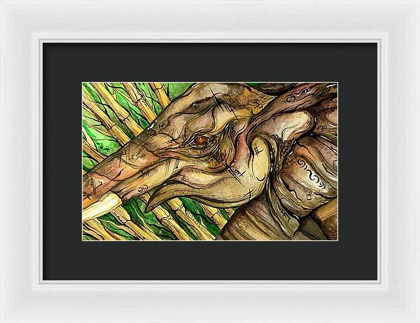 Elephant Run - Framed Print