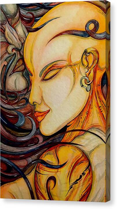 Forehead Kiss - Canvas Print