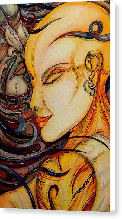 Forehead Kiss - Canvas Print