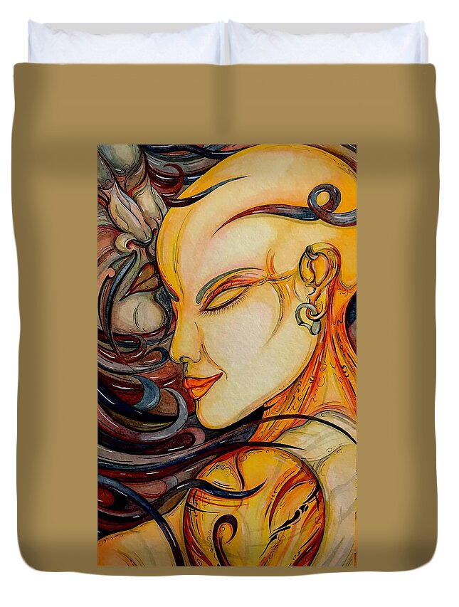 Forehead Kiss - Duvet Cover
