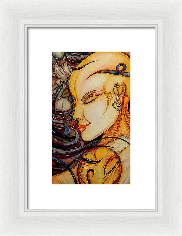 Forehead Kiss - Framed Print